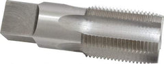 Interstate - 1 - 11-1/2 NPS Thread, 5 Flute Standard Pipe Tap - 3-1/4" OAL, 1-3/4" Thread Length, 1-1/8" Shank Diam, Bright Finish, High Speed Steel - Exact Tool & Supply