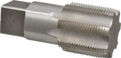 Interstate - 1-1/2 - 11-1/2 NPS Thread, 7 Flute Standard Pipe Tap - 4-1/4" OAL, 1-3/4" Thread Length, 1-1/2" Shank Diam, Bright Finish, High Speed Steel - Exact Tool & Supply
