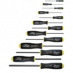 Bondhus - Hex Driver Sets Tool Type: Ball End Size Range (Inch): 0.050 - 3/8 - Exact Tool & Supply