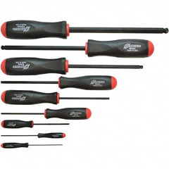 Bondhus - Hex Driver Sets Tool Type: Ball End Size Range (mm): 1.5 - 10 - Exact Tool & Supply