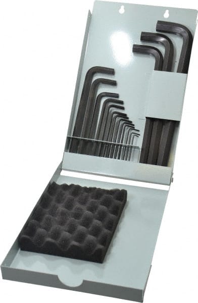 Eklind - 16 Piece L-Key Ball End Hex Key Set - Exact Tool & Supply