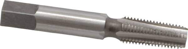 Interstate - 1/16-27 NPTF Thread, 4 Flute Standard Pipe Tap - 2-1/8" OAL, 11/16" Thread Length, 5/16" Shank Diam, Bright Finish, High Speed Steel - Exact Tool & Supply