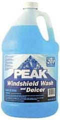 Peak - Water-Based Solution Windshield Washer Fluid - 1 Gal Bottle - Exact Tool & Supply