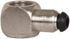 Parker - 4mm Outside Diam, Nickel Plated Brass Push-to-Connect Tube Banjo Body - 300 Max psi, Tube to Tube Connection - Exact Tool & Supply