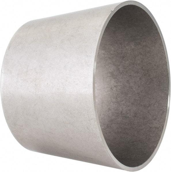 VNE - 3 x 2-1/2", Unpolished Style, Sanitary Stainless Steel Pipe Concentric Reducer - Butt Weld x Butt Weld Connection, Grade 316L - Exact Tool & Supply