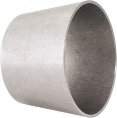 VNE - 3 x 2-1/2", Unpolished Style, Sanitary Stainless Steel Pipe Concentric Reducer - Butt Weld x Butt Weld Connection, Grade 316L - Exact Tool & Supply