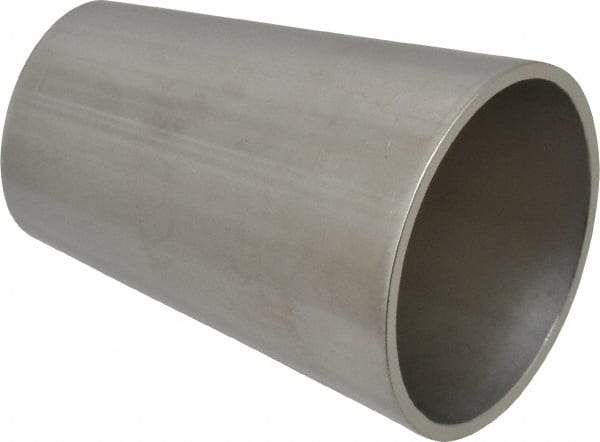 VNE - 1-1/2 x 1", Unpolished Style, Sanitary Stainless Steel Pipe Concentric Reducer - Butt Weld x Butt Weld Connection, Grade 304 - Exact Tool & Supply