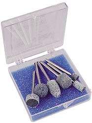 Standard Abrasives - 6 Piece Aluminum Oxide Silicon Carbide Unitized Abrasive Point Set - Includes Shapes B52, B90, B121, W160, W163 & W183 - Exact Tool & Supply