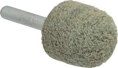 Standard Abrasives - 1" Head Diam x 1" Thickness, A21, Ball Nose End, Aluminum Oxide Mounted Point - Black, 34,500 RPM - Exact Tool & Supply