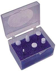 Grier Abrasives - 6 Piece Ceramic Vitrified Abrasive Point Set - Exact Tool & Supply