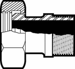 VNE - 1-1/2" Bevel Seat Style Sanitary Stainless Steel Pipe Adapter - Exact Tool & Supply