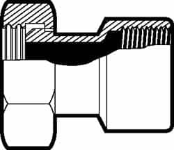 VNE - 2-1/2" Bevel Seat Style Sanitary Stainless Steel Pipe Adapter - Exact Tool & Supply