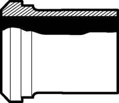 VNE - 4" Bevel Seat Style Sanitary Stainless Steel Pipe Long Welding Ferrule - Exact Tool & Supply