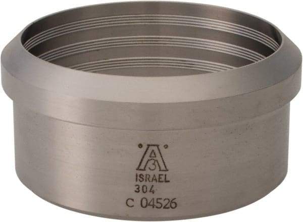 VNE - 2-1/2", Bevel Seat Style, Sanitary Stainless Steel Pipe Recessless Ferrule (Expanding) - Recessless Connection, Grade 304 - Exact Tool & Supply