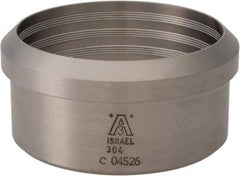 VNE - 2-1/2", Bevel Seat Style, Sanitary Stainless Steel Pipe Recessless Ferrule (Expanding) - Recessless Connection, Grade 304 - Exact Tool & Supply