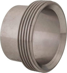 VNE - 2-1/2", Bevel Seat Style, Sanitary Stainless Steel Pipe Welding Ferrule - Threaded Connection, Grade 316/316L - Exact Tool & Supply
