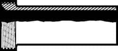 VNE - 4" Bevel Seat Style Sanitary Stainless Steel Pipe Tygon Hose Adapter - Exact Tool & Supply
