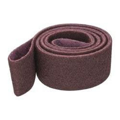 3M - 3" Wide x 132" OAL, Aluminum Oxide Abrasive Belt - Aluminum Oxide, Medium, Nonwoven, Series SC-BL - Exact Tool & Supply