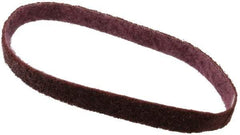 3M - 3/4" Wide x 20-1/2" OAL, Aluminum Oxide Abrasive Belt - Aluminum Oxide, Medium, Nonwoven, Series SC-BS - Exact Tool & Supply