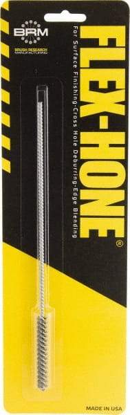 Brush Research Mfg. - 0.236" to 1/4" Bore Diam, 60 Grit, Boron Carbide Flexible Hone - Coarse, 8" OAL - Exact Tool & Supply