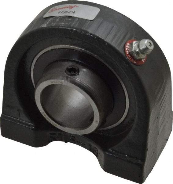 Browning - 1" ID, 3" OAL x 2-13/16" OAH Tapped Base - 1,651 Lb Static Cap, 2,801 Lb Dyn Cap, 2" Btw Mnt Hole Ctrs, 1-7/16" Base-to-Ctr Ht, Cast Iron - Exact Tool & Supply