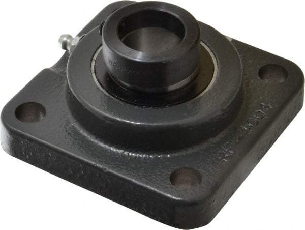 Browning - 1" ID, 3-3/4" OAL x 3-3/4" OAH 4-Bolt Flange - 1,651 Lb Static Cap, 2,801 Lb Dyn Cap, 2-3/4" Btw Mnt Hole Ctrs, Cast Iron - Exact Tool & Supply