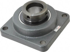 Browning - 2" ID, 6-3/8" OAL x 6-3/8" OAH 4-Bolt Flange - 6,601 Lb Static Cap, 9,752 Lb Dyn Cap, 5-1/8" Btw Mnt Hole Ctrs, Cast Iron - Exact Tool & Supply