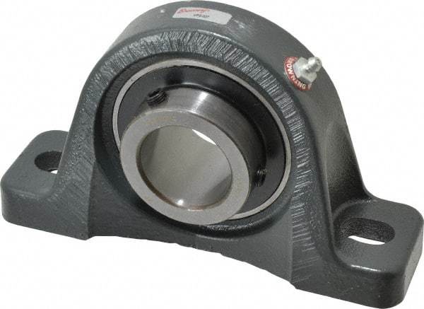 Browning - 1-11/16" ID, 7-15/16" OAL x 4-5/8" OAH Pillow Block - 5,216 Lb Static Cap, 7,889 Lb Dyn Cap, 6-1/8" Btw Mnt Hole Ctrs, 2-5/16" Base-to-Ctr Ht, Cast Iron - Exact Tool & Supply