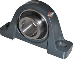 Browning - 1-15/16" ID, 8-13/16" OAL x 4-31/32" OAH Pillow Block - 5,216 Lb Static Cap, 7,889 Lb Dyn Cap, 6-15/16" Btw Mnt Hole Ctrs, 2-1/2" Base-to-Ctr Ht, Cast Iron - Exact Tool & Supply