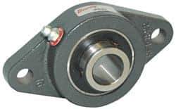 Browning - 1-11/16" ID, 7-7/16" OAL x 4-9/16" OAH 2-Bolt Flange - 5,216 Lb Static Cap, 7,889 Lb Dyn Cap, 6-3/16" Btw Mnt Hole Ctrs, Cast Iron - Exact Tool & Supply