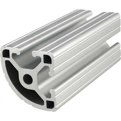 80/20 Inc. - 1-1/2" Wide x 1-1/2" High x 145" Long Open Shelving Round Extrusion Bar - Exact Tool & Supply