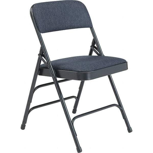 NPS - Folding Chairs Pad Type: Folding Chair w/Fabric Padded Seat Material: Steel - Exact Tool & Supply