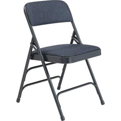 NPS - Folding Chairs Pad Type: Folding Chair w/Fabric Padded Seat Material: Steel - Exact Tool & Supply