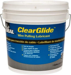 Ideal - 1 Gallon Pail, Clear Wire Pulling Lubricant Gel - 30 to 180°F, RoHS Compliant, UL Listed - Exact Tool & Supply