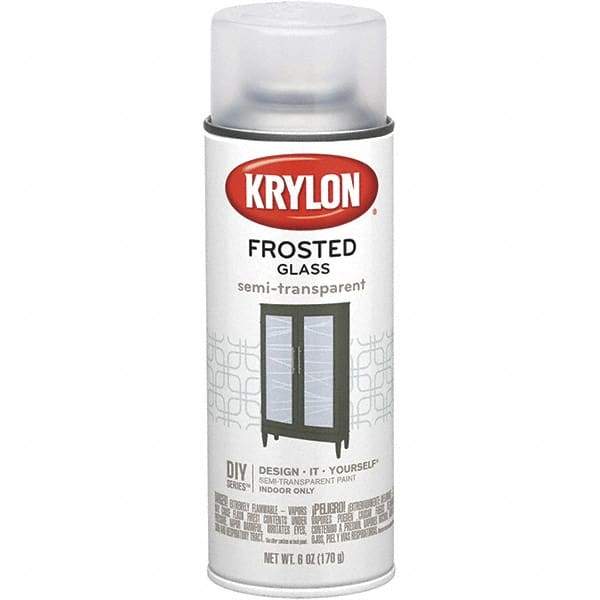 Krylon - Frosted Glass (Color), Frosted, Glass Frosting Spray Paint - 6 oz Container - Exact Tool & Supply