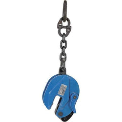 Vestil - 2,000 Lbs. Load Capacity Plate Clamp - 0.8 Inch Max Thickness, 3 Inch Throat Depth and 3 Inch Bale Opening - Exact Tool & Supply