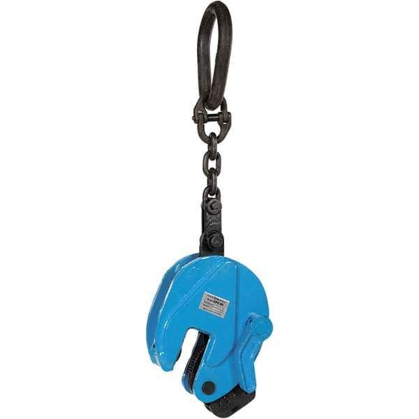 Vestil - 6,600 Lbs. Load Capacity Plate Clamp - 1.19 Inch Max Thickness, 3 Inch Throat Depth and 5-1/4 Inch Bale Opening - Exact Tool & Supply