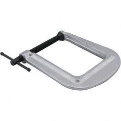 Wilton - Regular-Duty 2-1/2" Max Opening, 4" Throat Depth, Ductile Iron Deep Reach Carriage Clamp - 600 Lb Capacity, 0" Min Opening, Deep Throat - Exact Tool & Supply