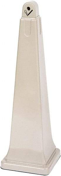Rubbermaid - 0.85 Gal Plastic Cigarette & Cigar Receptacle - 12-1/4" Wide x 39-7/16" High - Exact Tool & Supply