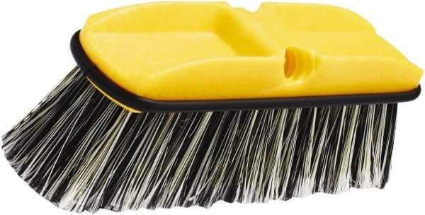Rubbermaid - 2-1/2" Bristle Length, Synthetic Wash Brush - 10" OAL, Gray, Plastic Block - Exact Tool & Supply