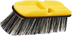 Rubbermaid - 2-1/2" Bristle Length, Synthetic Wash Brush - 10" OAL, Gray, Plastic Block - Exact Tool & Supply