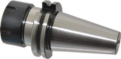 Parlec - 0.078" to 0.787" Capacity, 2.48" Projection, CAT40 Taper Shank, ER32 Collet Chuck - 0.0002" TIR, Through-Spindle - Exact Tool & Supply