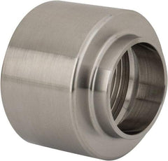 VNE - 1-1/4", Weld Style, Sanitary Stainless Steel Pipe Adapter - FNPT x Butt Weld Connection, Grade 316L - Exact Tool & Supply