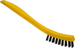 Rubbermaid - 0.6" Bristle Length, Polypropylene Scrub Brush - 8-1/2" OAL, Black, Plastic Block - Exact Tool & Supply