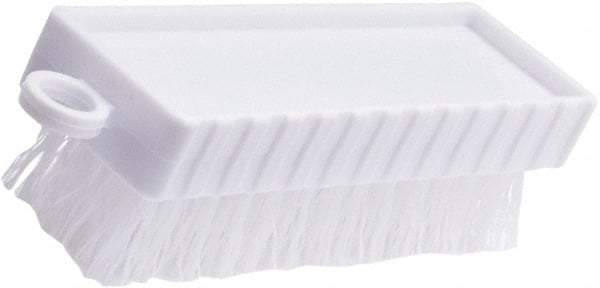 Rubbermaid - 3/4" Bristle Length, Polypropylene Scrub Brush - 4-3/4" OAL, White, Plastic Block - Exact Tool & Supply