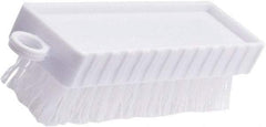 Rubbermaid - 3/4" Bristle Length, Polypropylene Scrub Brush - 4-3/4" OAL, White, Plastic Block - Exact Tool & Supply