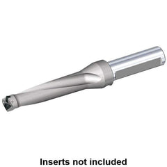 Kennametal - 3.94" Max Drill Depth, 4xD, 25mm Diam, Indexable Insert Drill - 1" Shank Diam, Straight Shank - Exact Tool & Supply
