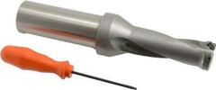 Kennametal - 79.5mm Max Drill Depth, 2.5xD, 31.8mm Diam, Indexable Insert Drill - 2 Inserts, 1-1/2" Shank Diam, Straight Shank - Exact Tool & Supply