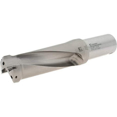 Kennametal - 143mm Max Drill Depth, 2.5xD, 2-1/2" Diam, Indexable Insert Drill - 2 Inserts, 2" Shank Diam, Straight Shank - Exact Tool & Supply