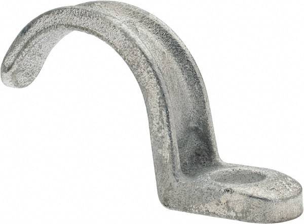 Cooper Crouse-Hinds - 1-1/4" Pipe, Malleable Iron, Conduit Clamp - 1 Mounting Hole - Exact Tool & Supply